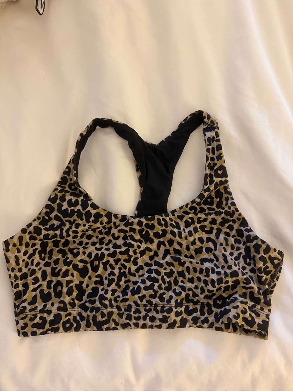 Outdoor Voices Cat Print Racerback Sports Bra